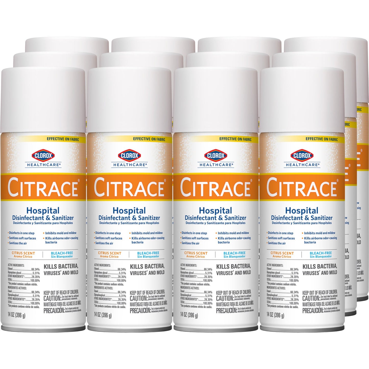 Clorox Healthcare® Citrace® Hospital Disinfectant & Sanitizer, Citrus Scent 49100