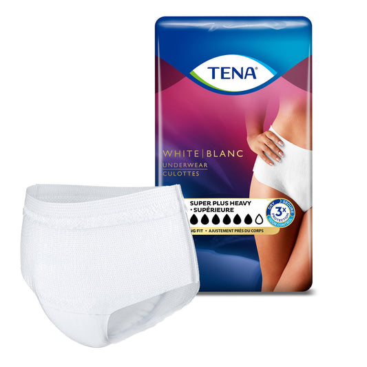 Female Adult Absorbent Underwear TENA® Women™ Super Plus Pull On with Tear Away Seams Large Disposable Heavy Absorbency - 54286