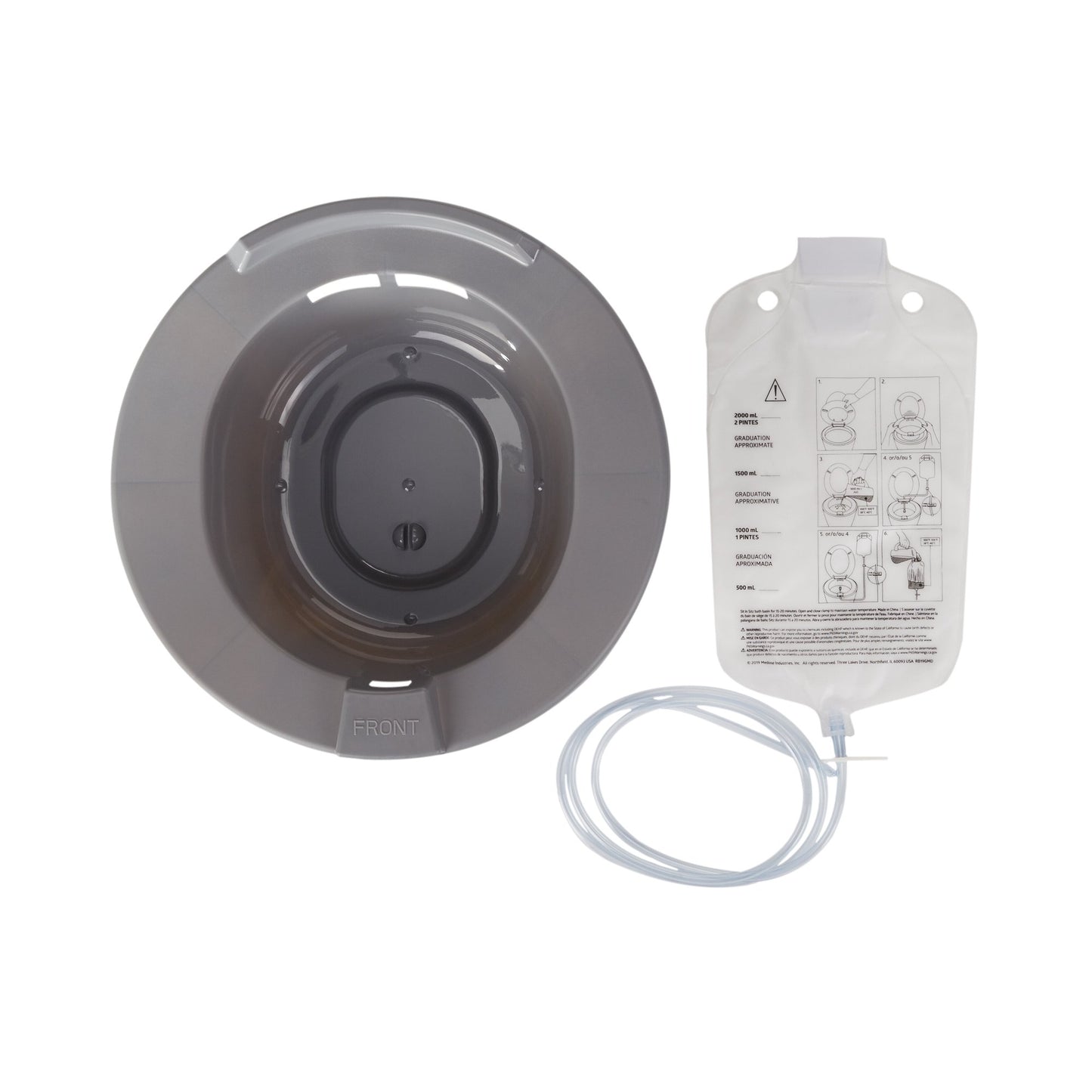 McKesson Round Sitz Bath, 2,000 mL Bag 56-80102