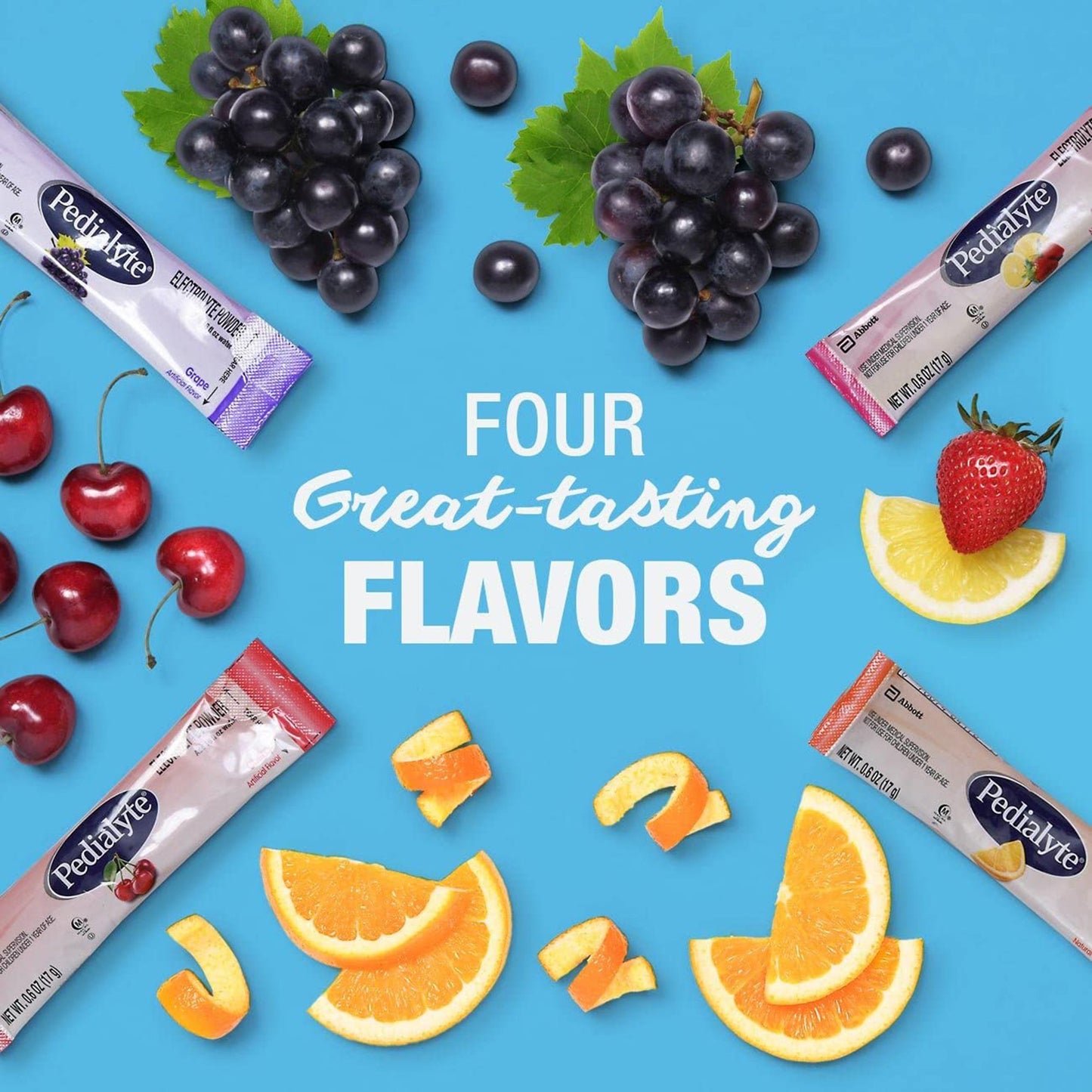 Pedialyte® Electrolyte Powder, Assorted Flavors 56090