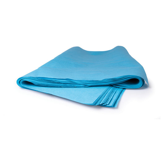 McKesson Sterilization Wrap Blue 30 X 30 Inch Single Layer Cellulose Steam / EO Gas - 18-489