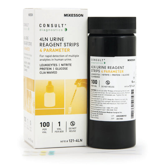 Urinalysis Reagent McKesson Consult™ Glucose, Leucocytes, Nitrite, Protein For McKesson 120 / McKesson CONSULT U120 Ultra Urine Analyzer (MFR # 121-12