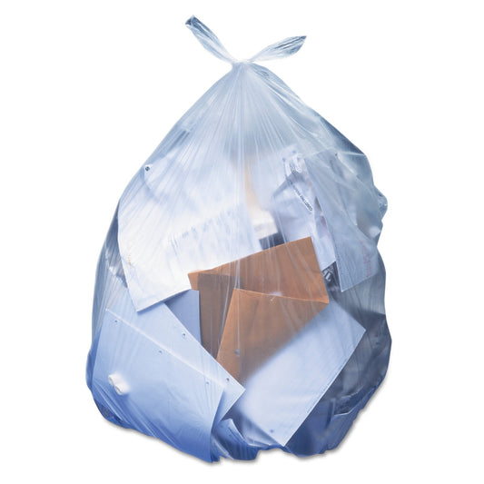 Trash Bag Heritage™ 60 gal. Clear LLDPE 1.1 mil 38 X 58 Inch Star Seal Bottom Flat Pack - HERH7658SC