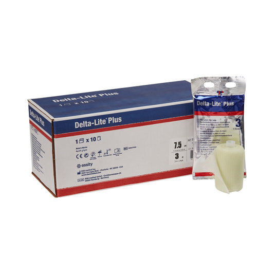 BSN Medical Delta-Lite Plus White Cast Tape, 3 Inch x 4 Yard 7345802, Box of 10