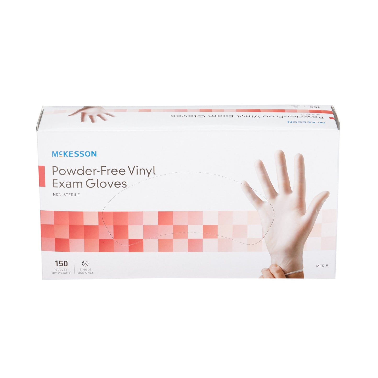 McKesson Vinyl Exam Glove, Extra Small, Clear 14-132