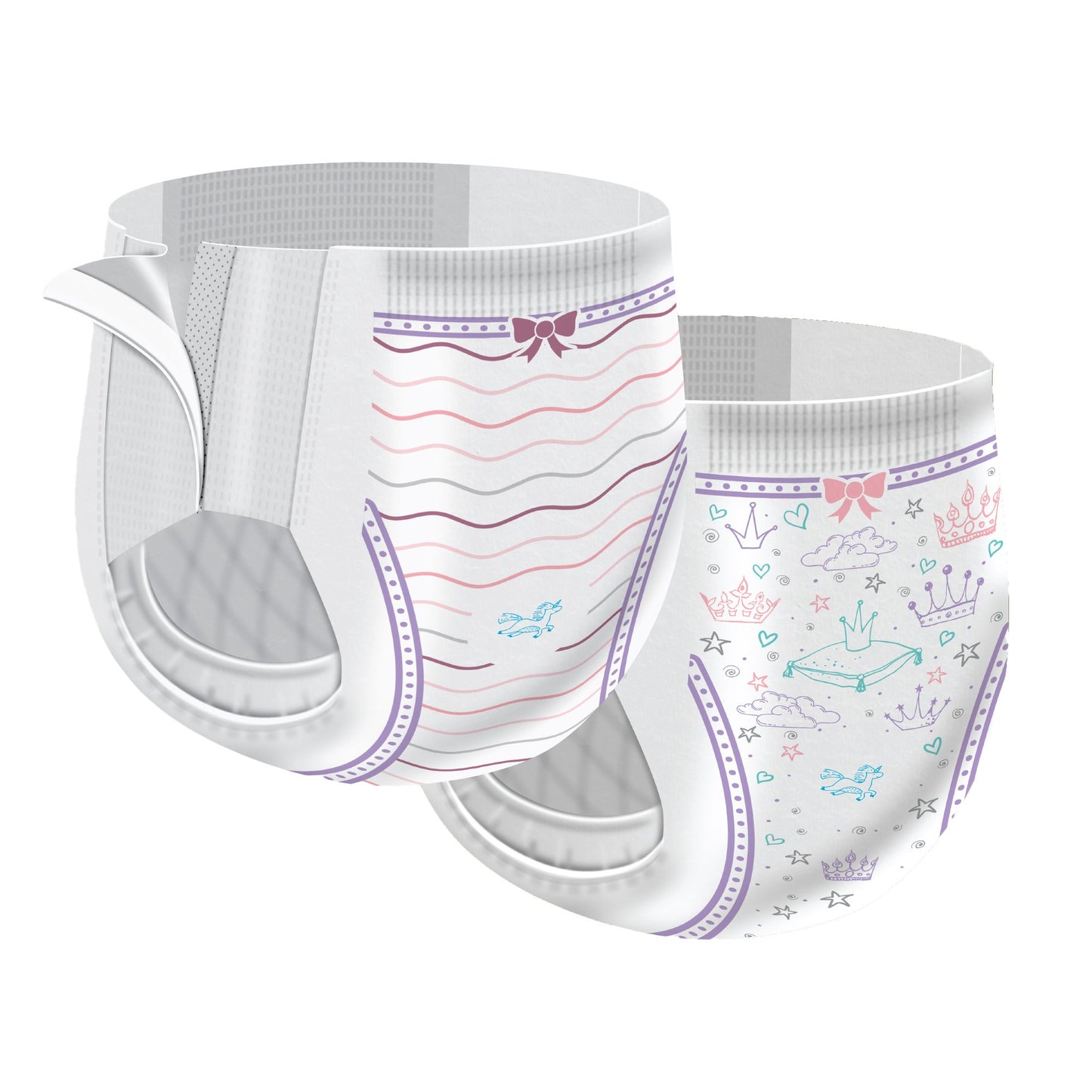 Cutie Pants® Toddler Training Pants, Pink Princess Print, 3T – 4T, 32 – 40 lbs. CR8008