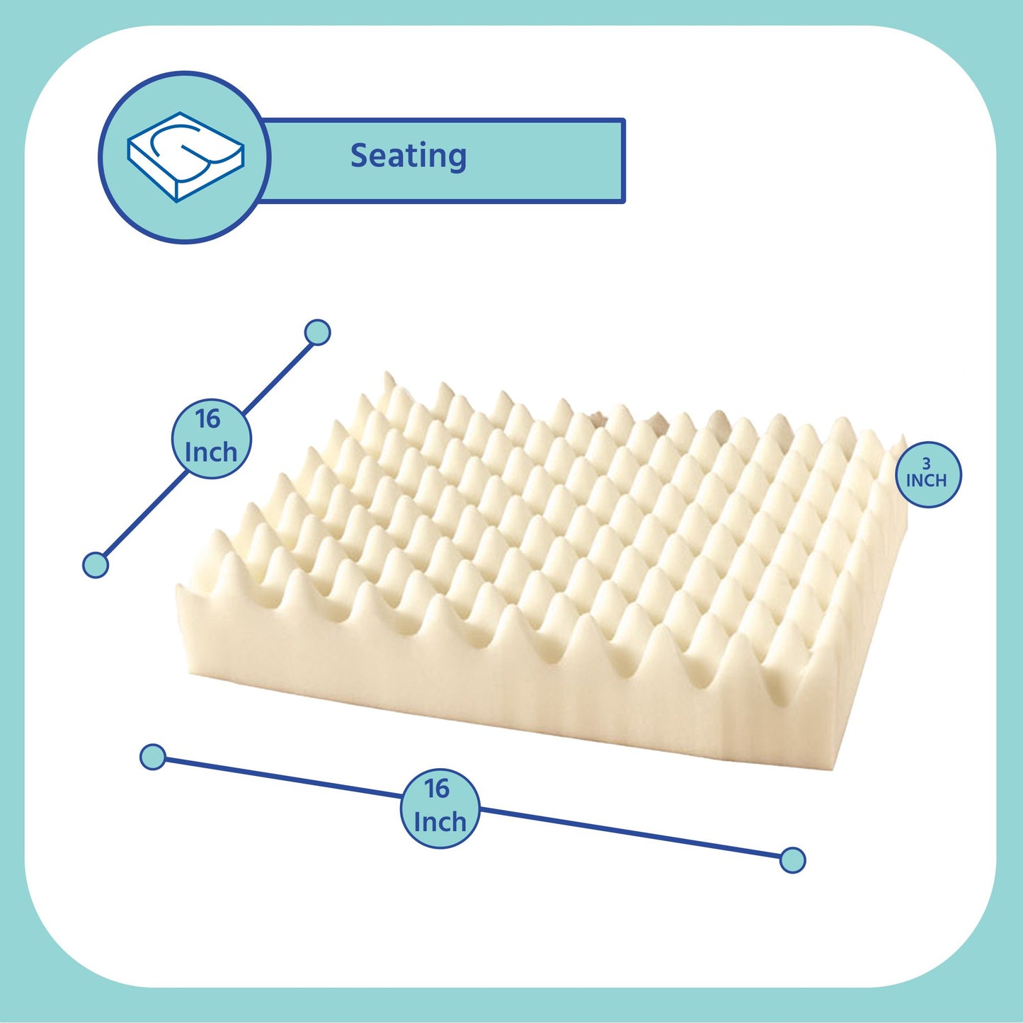 Span-America Eggcrate Seat Cushion 50077-112