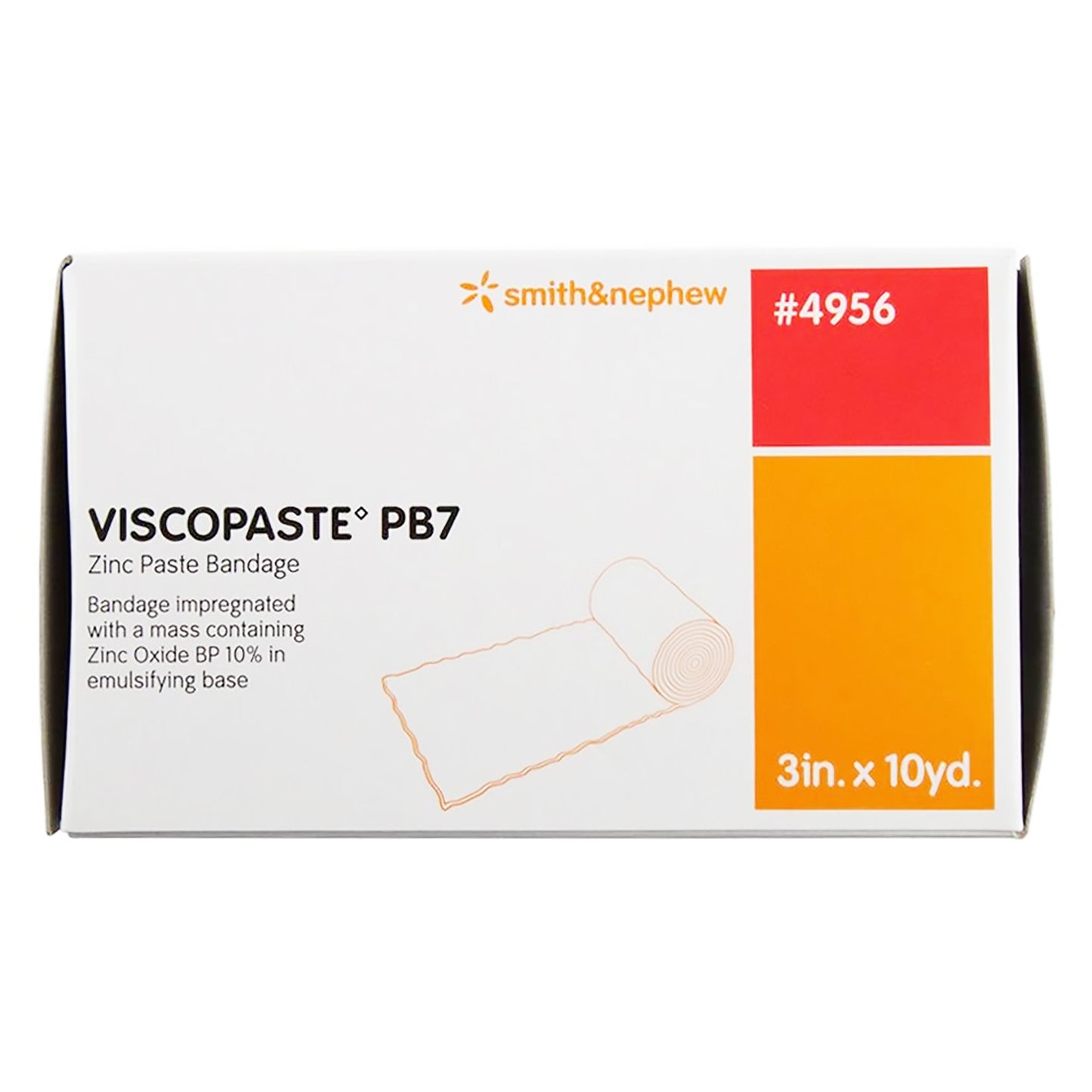 Viscopaste® PB7 Zinc Impregnated Dressing, 3 Inch x 10 Yard 4956