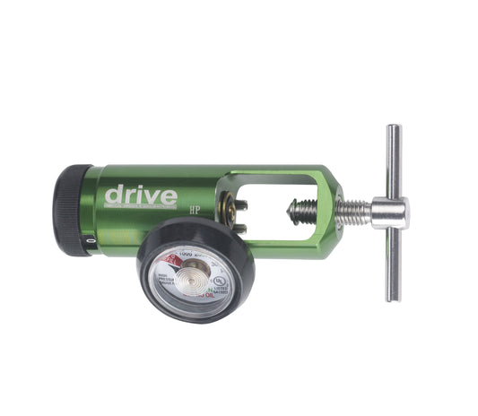 Drive™ Mini Oxygen Regulator Click Style 0 - 15 LPM Barb Outlet CGA-870 - 18302GMN