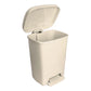 McKesson Waste Can with Step-On Pedal, Plastic, Beige, 15.16 x 14.37 x 18.9 Inch 16-25271