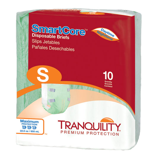 Unisex Adult Incontinence Brief Tranquility SmartCore™ Small Disposable Heavy Absorbency - 2311