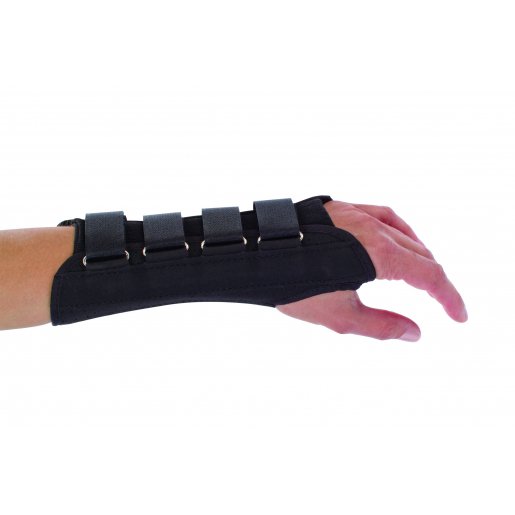 Wrist Support ProCare® Aluminum / Cotton / Flannel / Suede Right Hand Black Medium - 79-87005
