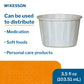 3.5 oz. Paper Souffle Cup White Disposable 16-350-2050