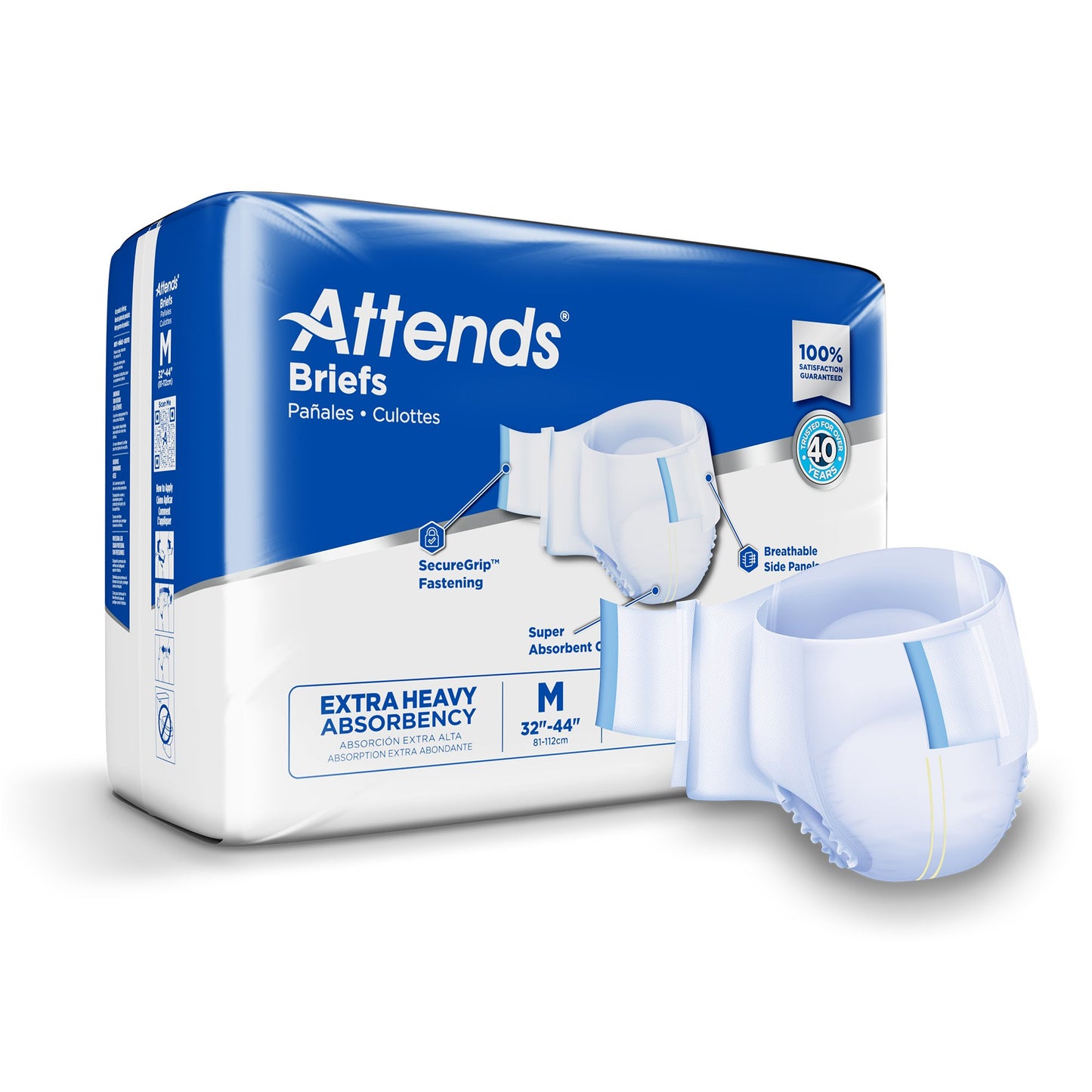 Attends® Extra Heavy Absorbency Briefs, Medium DDP20