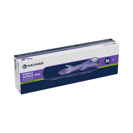 Purple Nitrile Max™ Extended Cuff Length Exam Glove, Medium 44993