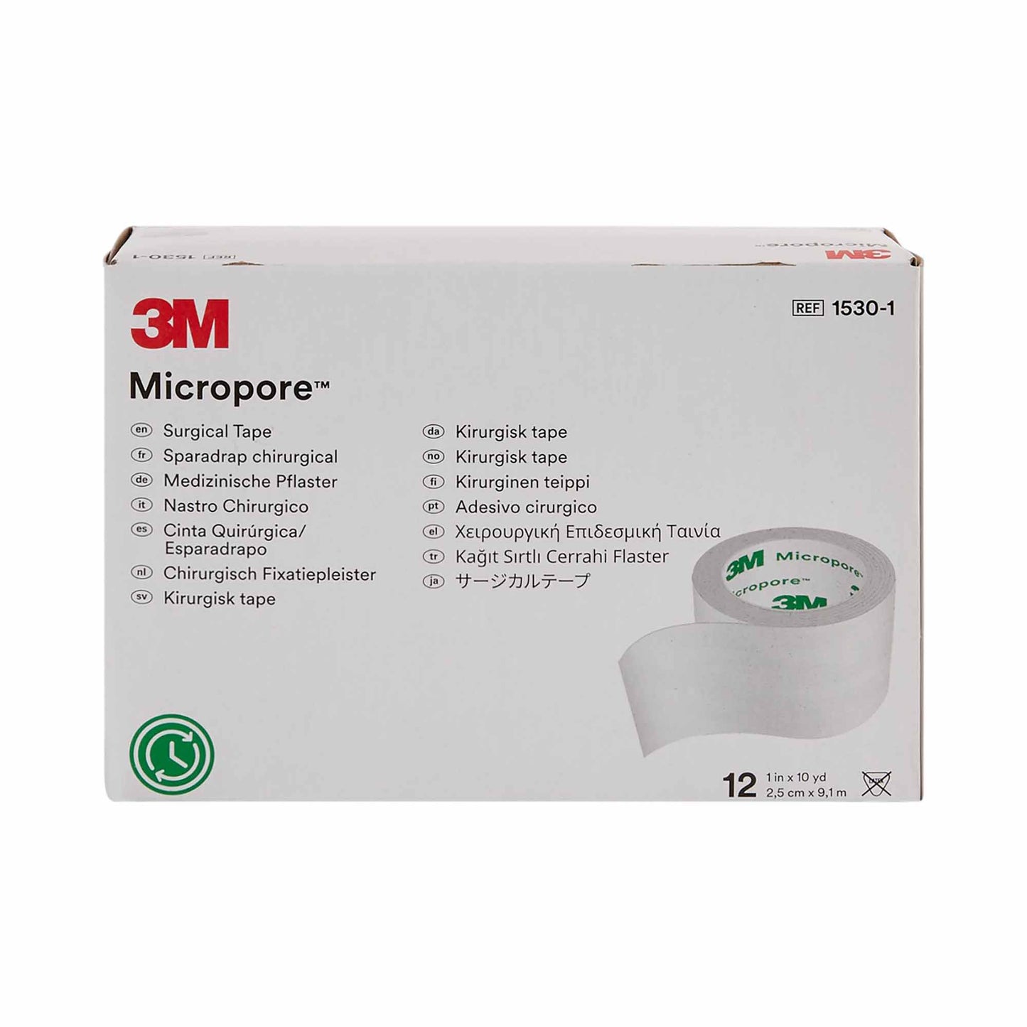 3M™ Micropore™ Paper Medical Tape, 1 Inch x 10 Yard, White 1530-1
