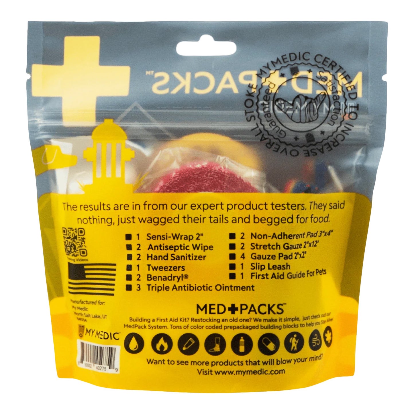 Med Packs™ First Aid Kit for Pets – Dog Injury Supplies in Portable Pouch MM-MED-PACK-PET-EA