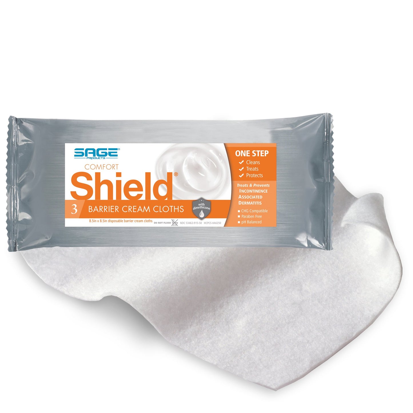 Shield® Barrier Cream Cloths, Soft Pack 7503