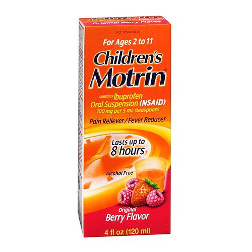 Children's Pain Relief Motrin® 100 mg / 5 mL Strength Ibuprofen Oral Suspension 4 oz. - 50580018450