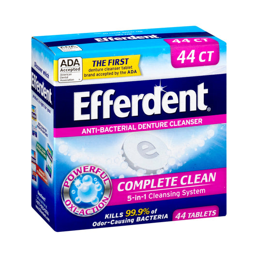 Efferdent® Denture Cleaner, 44 Tablets per Box 81483201586