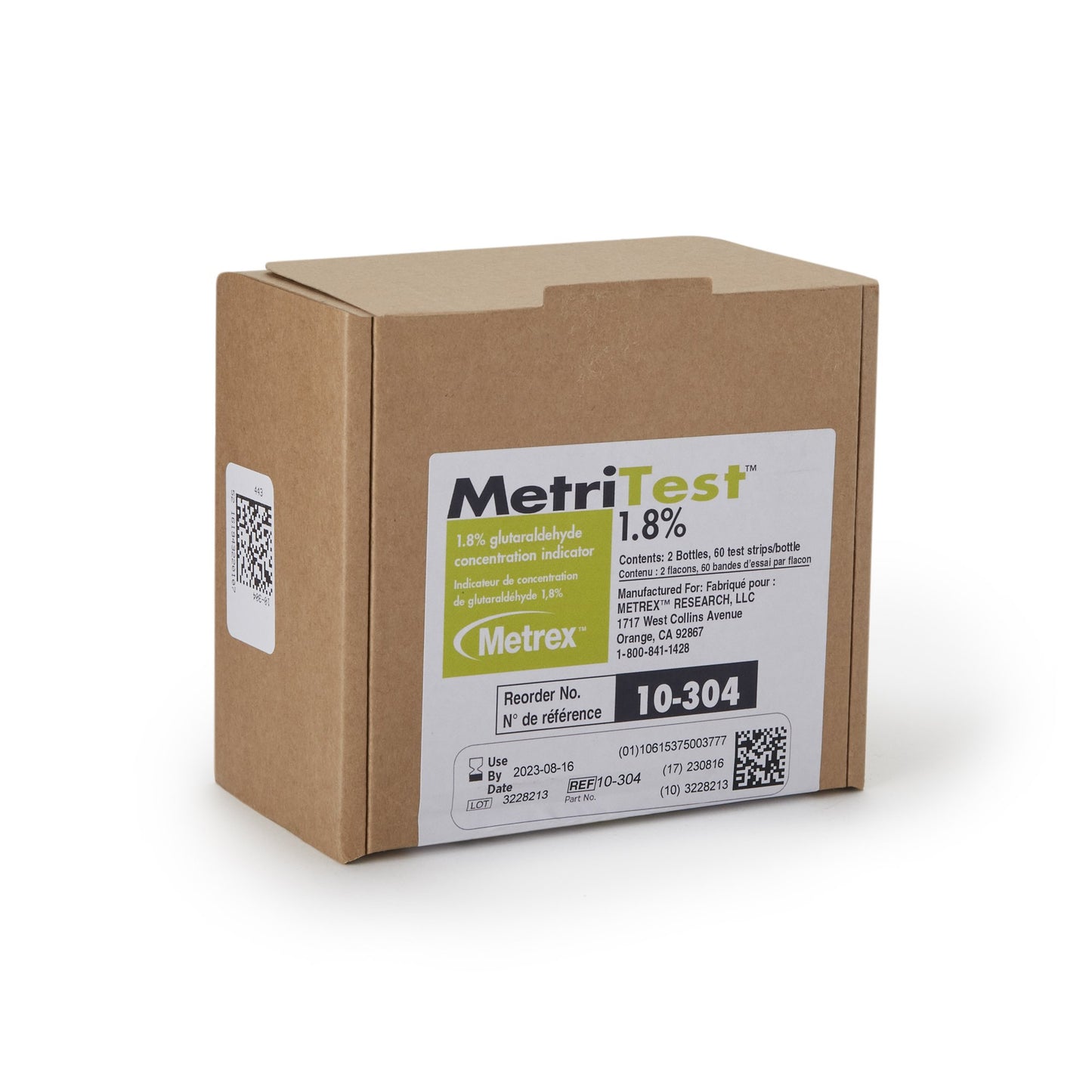 MetriTest™ 1.8% Glutaraldehyde Concentration Indicator 10-304