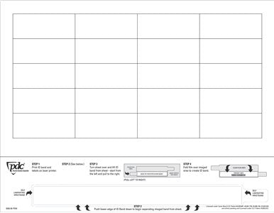 Identification Wristband with Extender DataMate® 9200-00-PDR