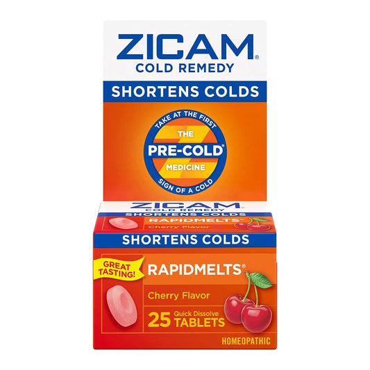 Cold and Cough Relief Zicam® 2X - 1X Strength Tablet 25 per Box - 73221630004