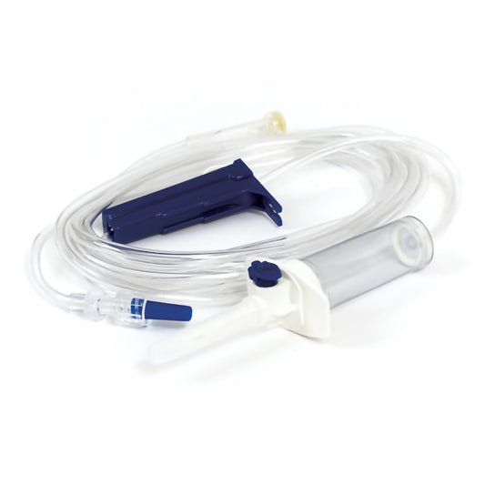 Primary IV Administration Set TrueCare™ Gravity 1 Port 20 Drops / mL Drip Rate 15 Micron Filter 92 Inch Tubing Solution Without Flow Regulator TCBINF001