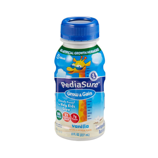 PediaSure® Grow & Gain Therapeutic Nutrition, Vanilla, 8-ounce bottle 67533