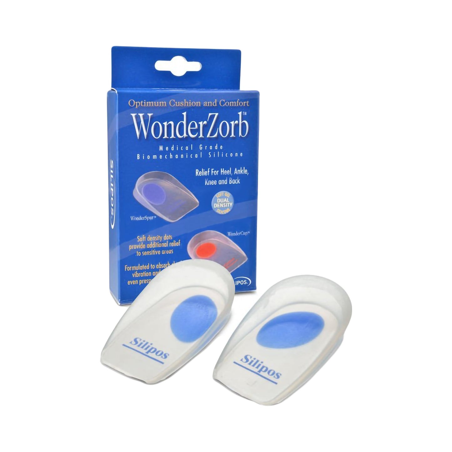 Heel Cup WonderZorb® WonderSpur Heel Support Wonderzorb Female 10 to 12 / Male 9 to 11 Blue - 4502