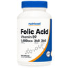 Dietary Supplement nutricost® Folic Acid (Vitamin B9) Folate 1,000 mcg Strength Capsule 240 Per Bottle NTC082101