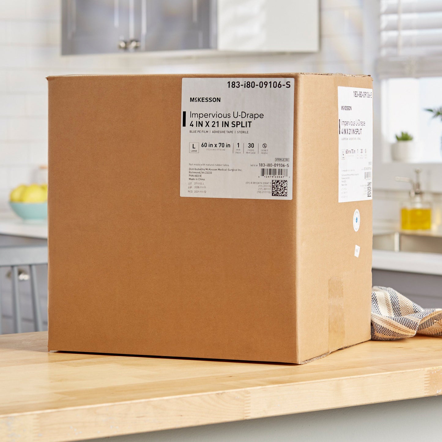 McKesson Sterile Impervious Orthopedic U-Drape, 60 x 70 Inch 183-I80-09106-S