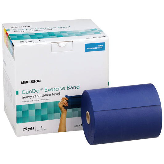McKesson Brand McKesson Exercise Resistance Band, Blue, 5 Inch x 25 Yard, Heavy Resistance 169-5634, 1 Each