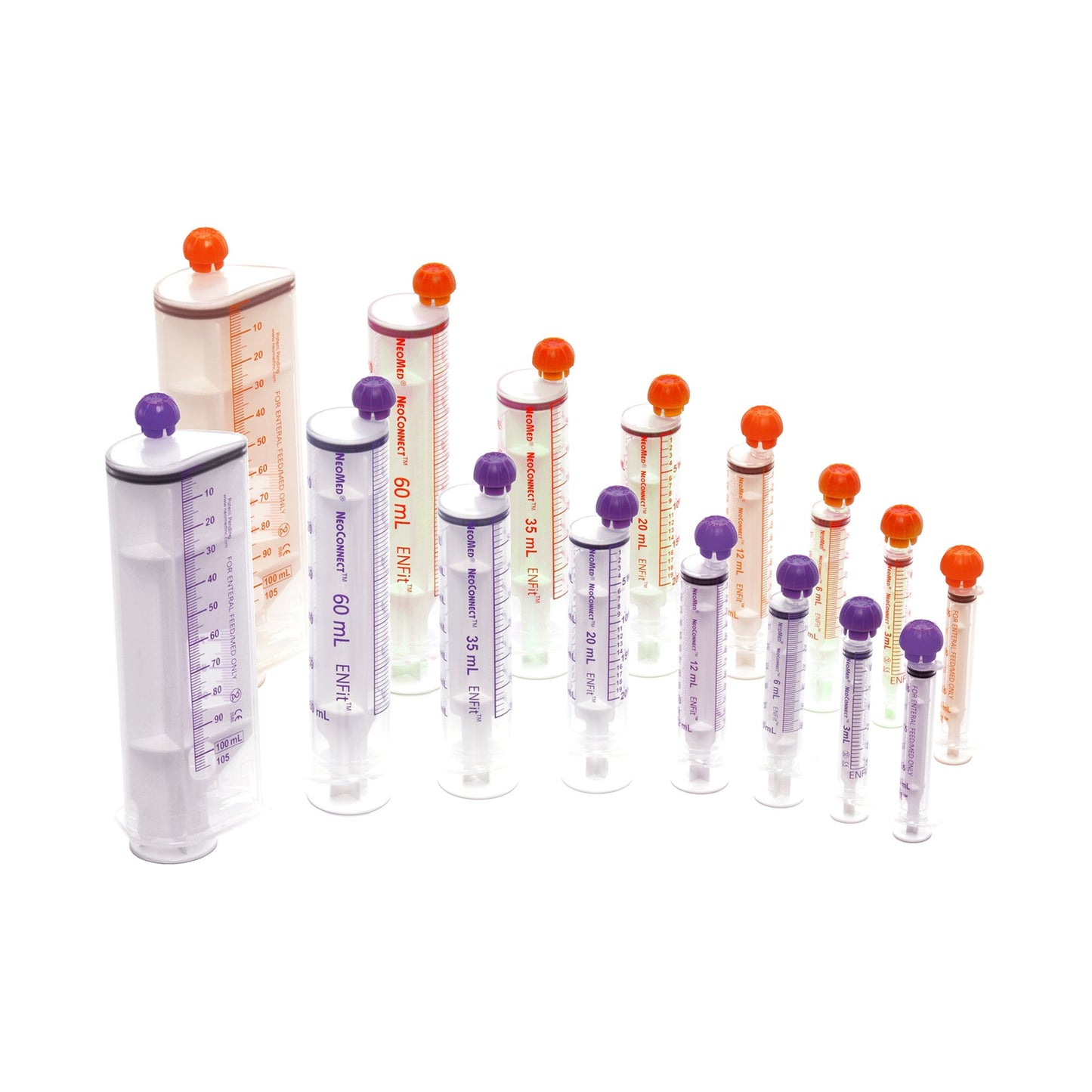 Enteral / Oral Syringe NeoMed® 60 mL Enfit Tip Without Safety - NM-S60NC