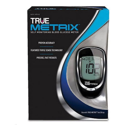 Blood Glucose Meter TRUE METRIX® 4 Second Results Stores up to 500 Results No Coding Required - RE4H01-01