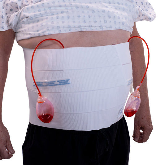 Abdominal Binder Dale® Large Hook and Loop Closure 46 to 62 Inch Waist Circumference 12 Inch Height Adult - 811