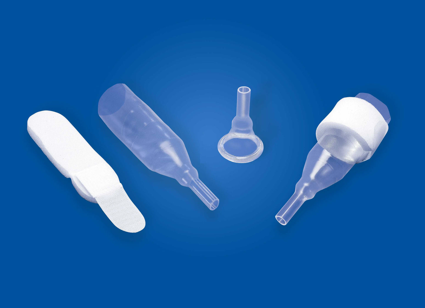 Male External Catheter Natural® Non-Adhesive Reusable Strap Silicone Large - 38304