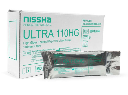 Ultrasound Video Paper Nissha Roll High Gloss Without Grid 32019066