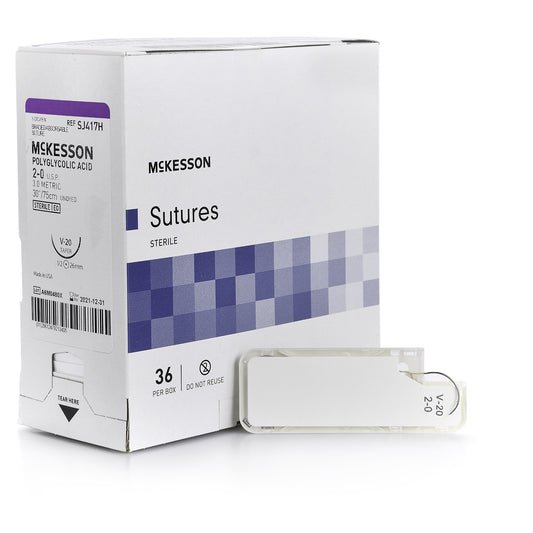 McKesson Brand McKesson Suture with V-20 Needle SJ417H, Box of 36