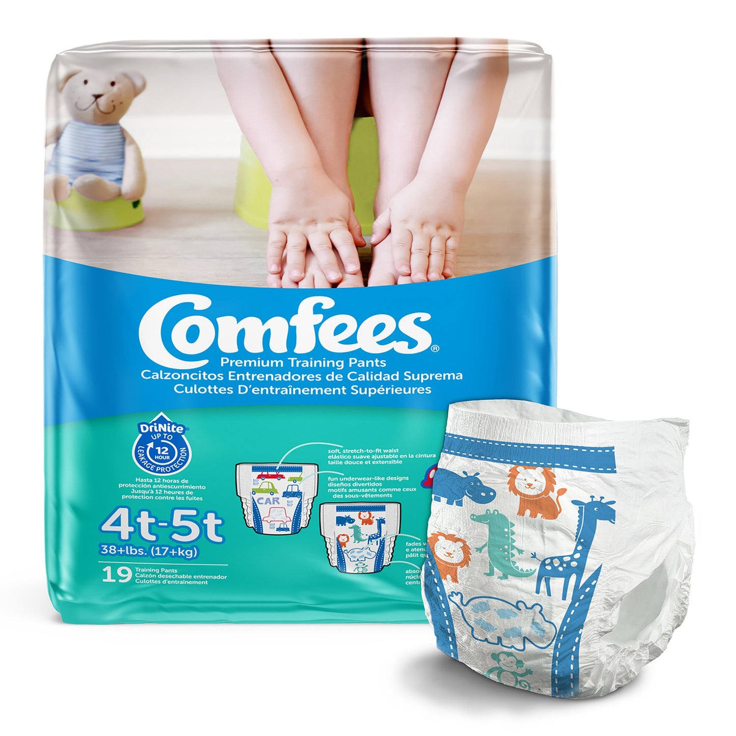 Comfees® Training Pants, 12-Hour Protection, Male Toddler, 4T – 5T, Over 38 lbs. CMF-B4