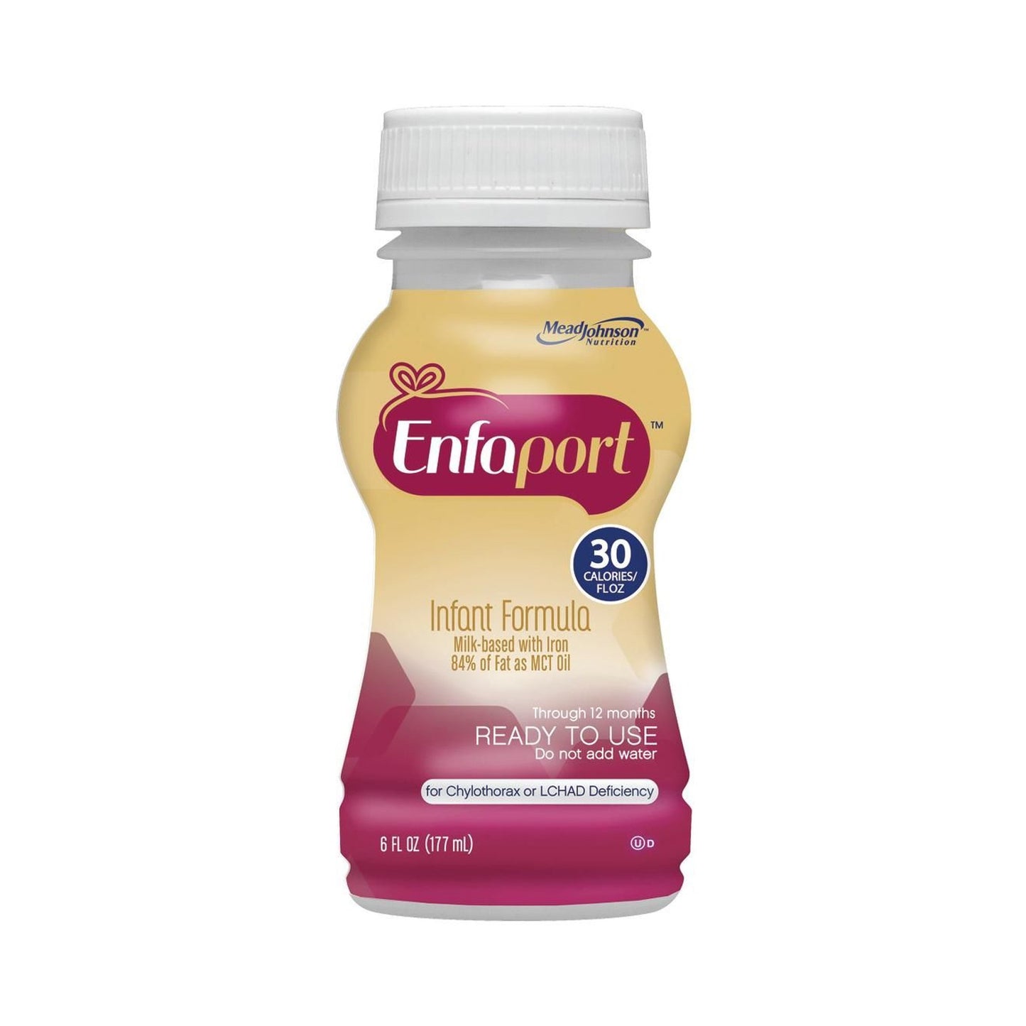 Infant Formula Enfaport™ Unflavored 6 oz. Bottle Liquid MCT Oil Chylothorax / LCHAD Deficiency - 129601
