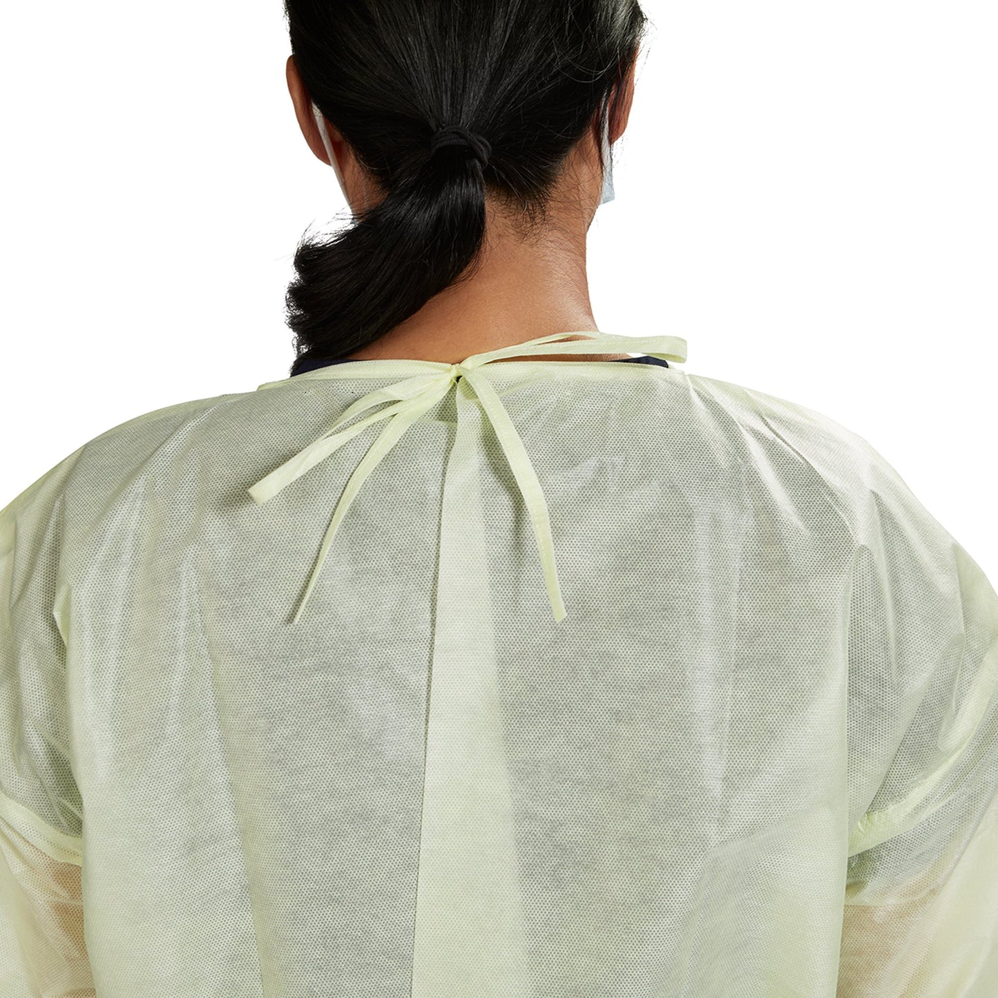 McKesson AAMI Level 2 Isolation Gown, Tie Neck Style, One Size Fits Most, Yellow 16-L2NWT6Y-OSFM