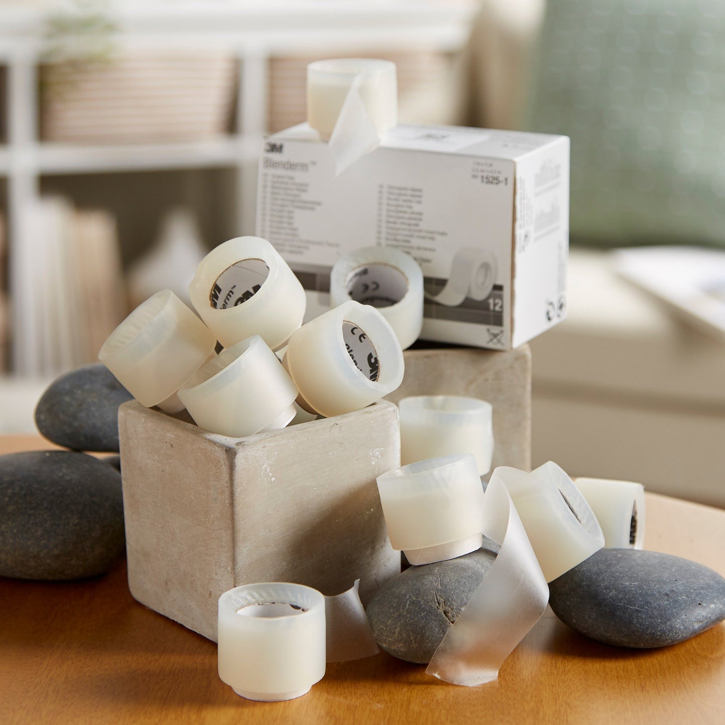 3M™ Blenderm™ Plastic Medical Tape, 1 Inch x 5 Yard, Transparent 1525-1