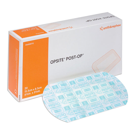 Transparent Film Dressing with Pad OpSite Post Op 3-3/8 X 6-1/8 Inch 3 Tab Delivery Rectangle Sterile - 66000712