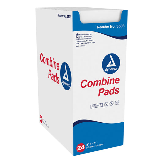 Abdominal Pad Dynarex® 8 X 10 Inch Sterile 1 per Pouch - 3503