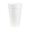 Insulated Drinking Cup WinCup® 20 oz. White Styrofoam Disposable - 20C18