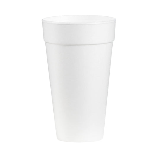 Insulated Drinking Cup WinCup® 20 oz. White Styrofoam Disposable - 20C18