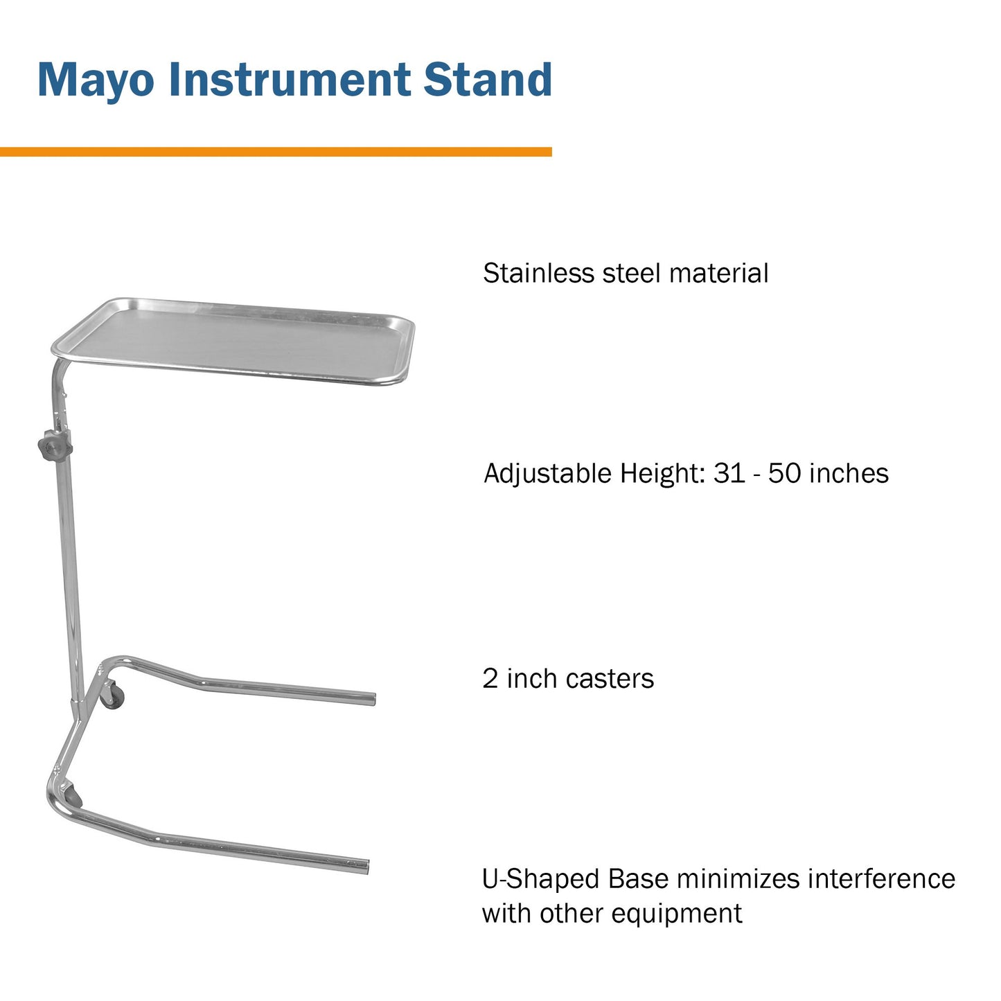 McKesson Mayo Instrument Stand 08558