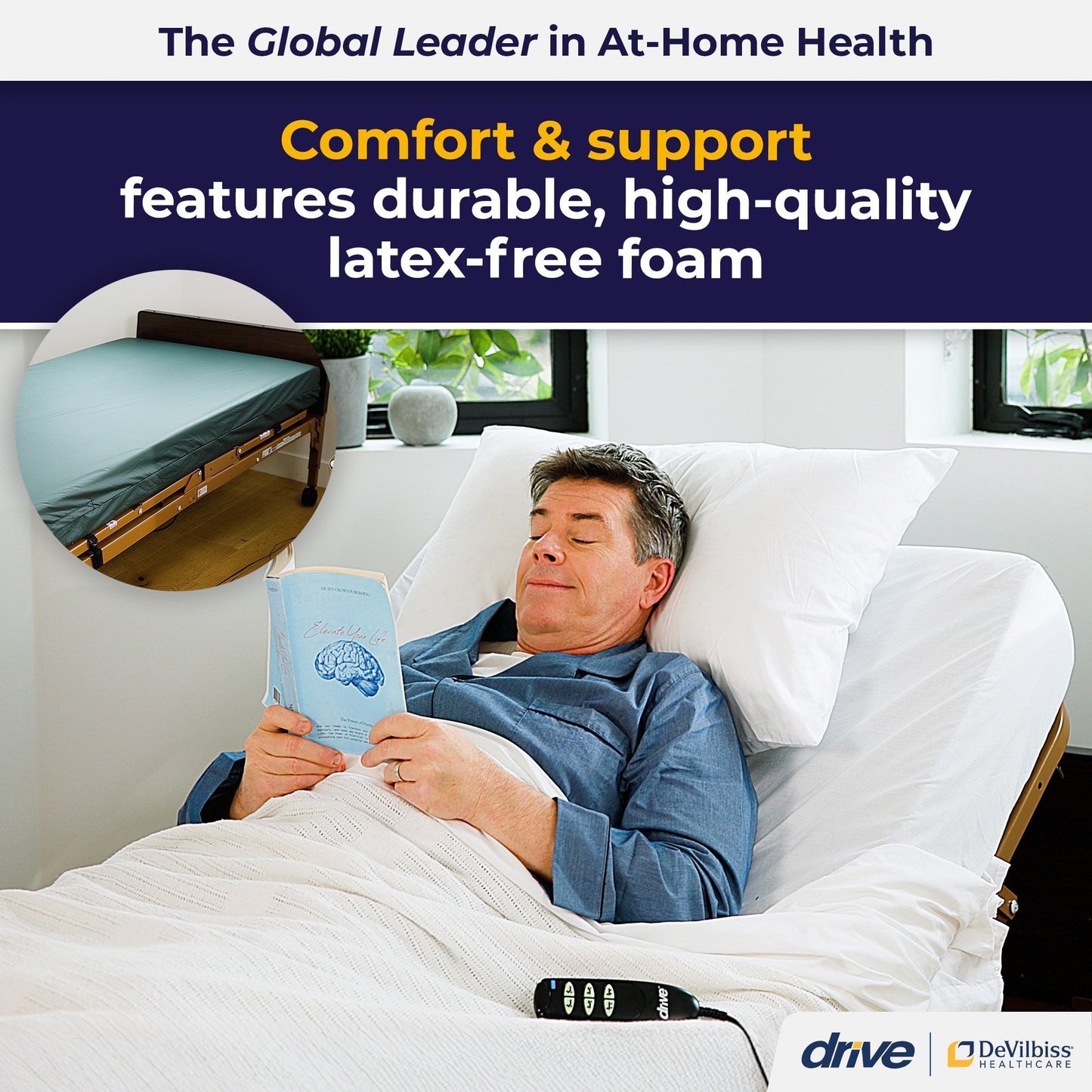 drive™ Quick 'N' Easy Comfort Bed Mattress 15076