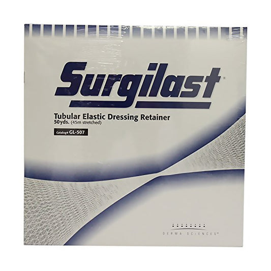 Elastic Net Retainer Dressing Surgilast® Tubular Elastic 50 Yard Length Size 6 White Large Head / Shoulder / Thigh NonSterile - GL507